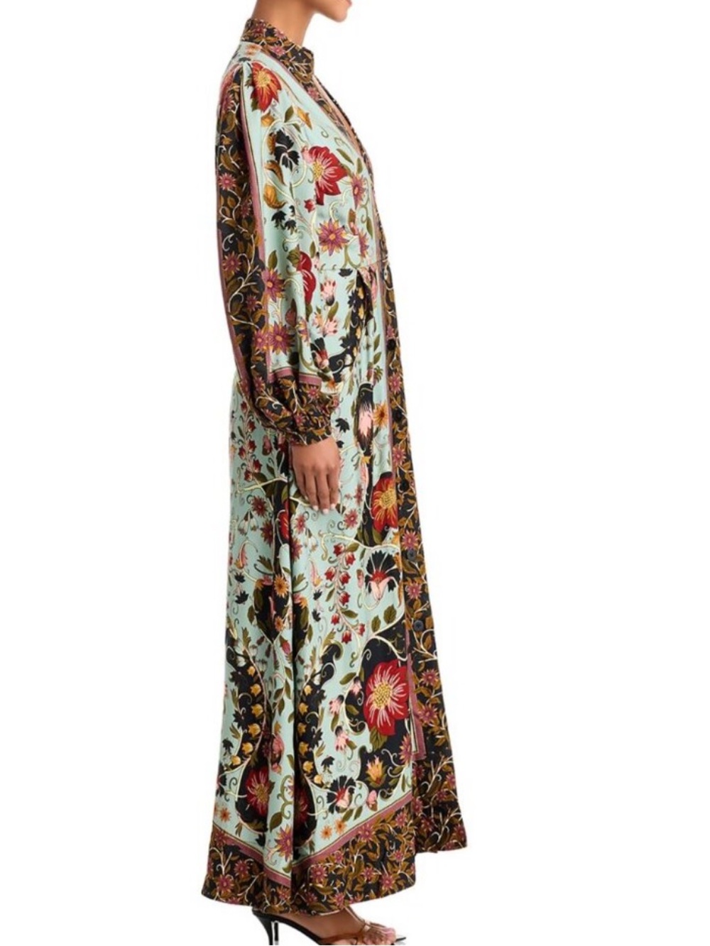 FARM Rio Flowing Beauty Swans Maxi Dress, Size M Rare - Picture 4 of 16